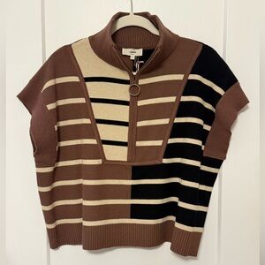 ✨NWT✨ entro cropped ribbed sweater size large